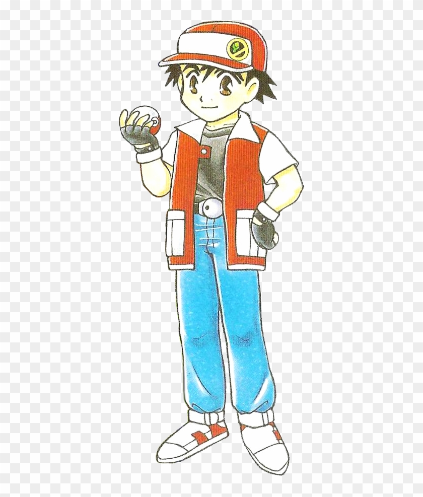 Satoshi Red Pokemon, HD Png Download - 384x920(#1405385) - PngFind