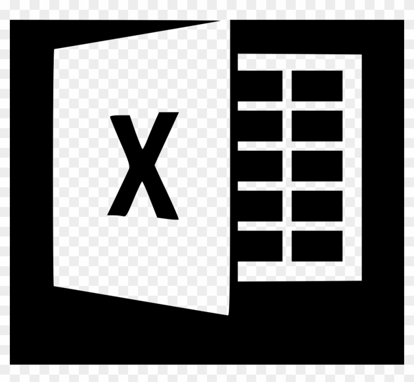 Png File Svg Transparent Excel Logo White Png Download 980x858 Pngfind