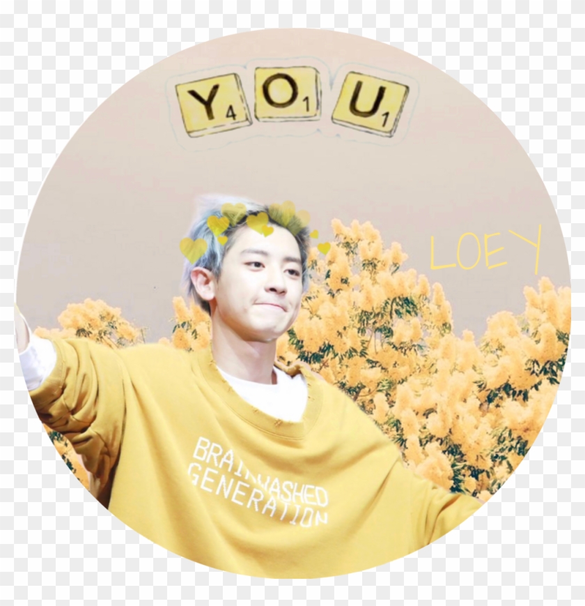 chanyeol exo sticker icon freetoedit remixit yellow and light blue aesthetic hd png download 1004x992 1415270 pngfind