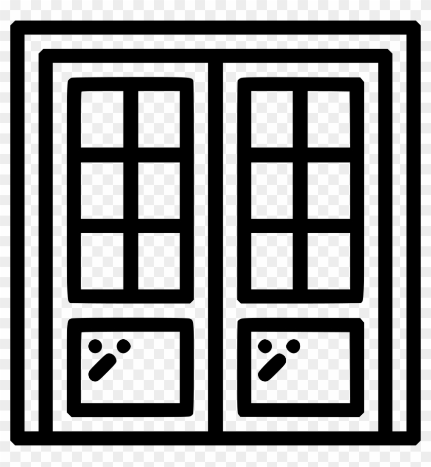 Double Sided Door Comments - Office Clip Art Black And White, HD Png  Download - 946x980(#1415643) - PngFind