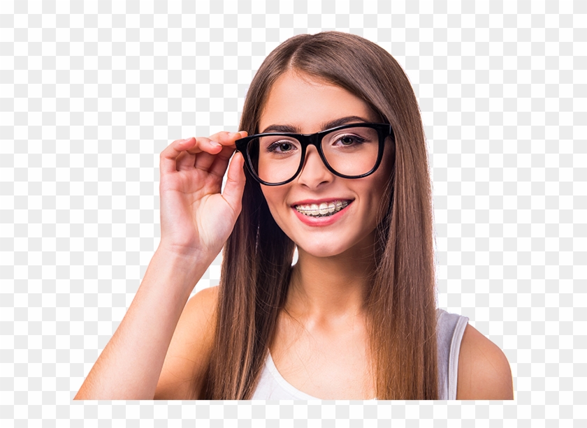 Modelos Png - Silver Braces With Glasses, Transparent Png -  700x537(#1416812) - PngFind