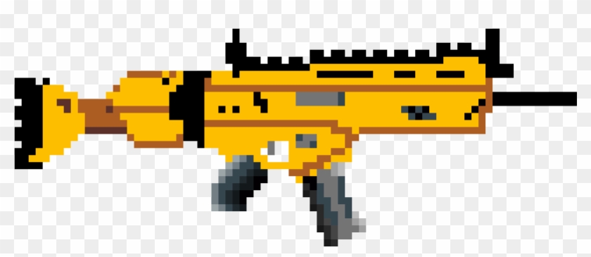 fortnite scar pixel art sniper fortnite hd png download - golden scar fortnite png