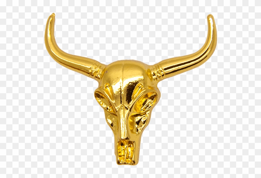 cow skull pin gold bull hd png download 600x600 1424901 pngfind cow skull pin gold bull hd png