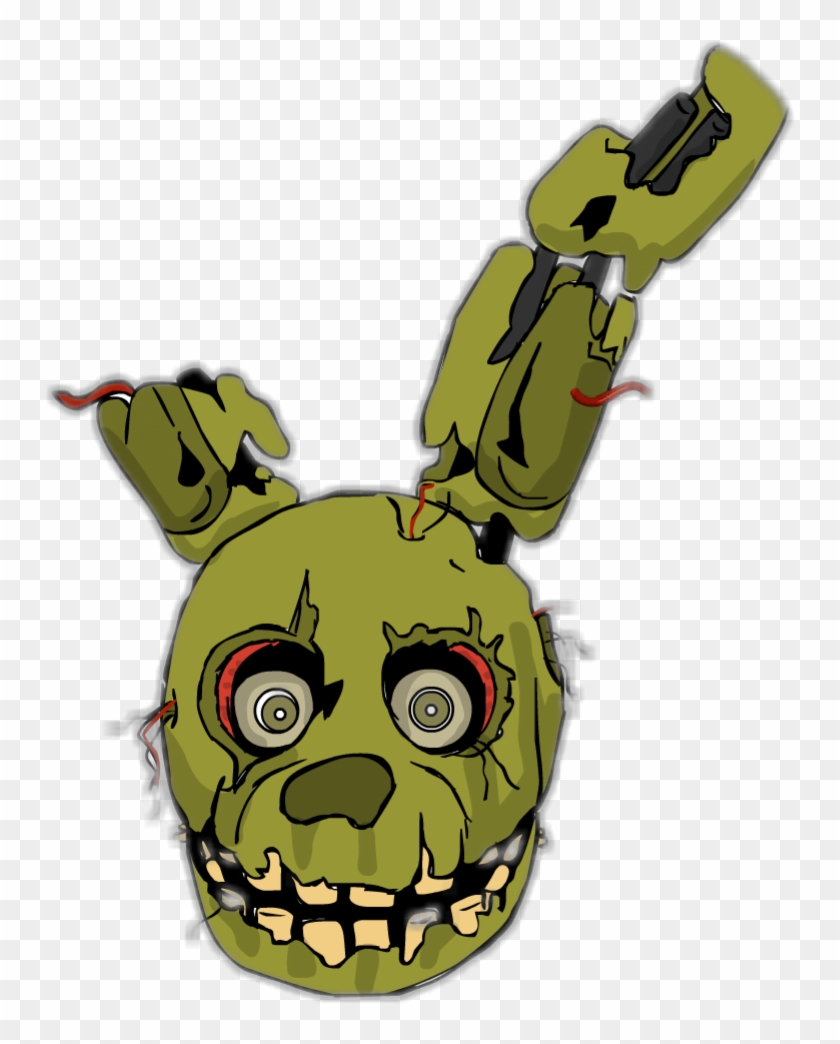 Five Nights At Freddy's - Nightmare Foxy Head Drawing - Free Transparent  PNG Clipart Images Download