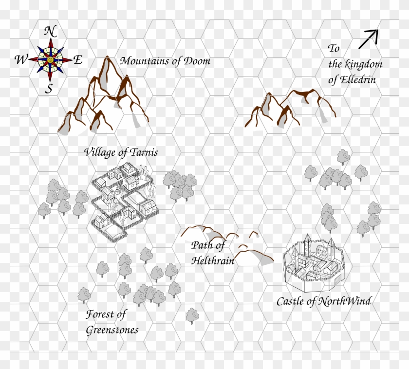 Big Image - Rpg Symbols Map, HD Png Download - 2400x2052(#1443205