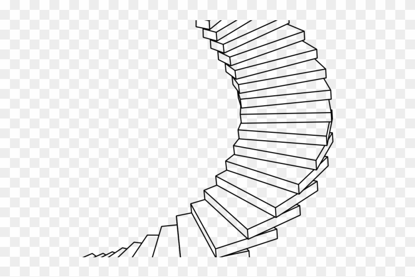 Spiral Staircase Vector Isolated White Stock Vector by NesaCera 187133630