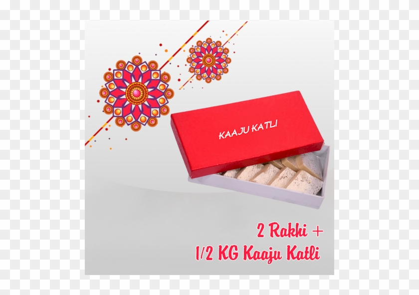 2 rakhi half kg kaju katli box hd png download 500x630 1460130 pngfind pngfind