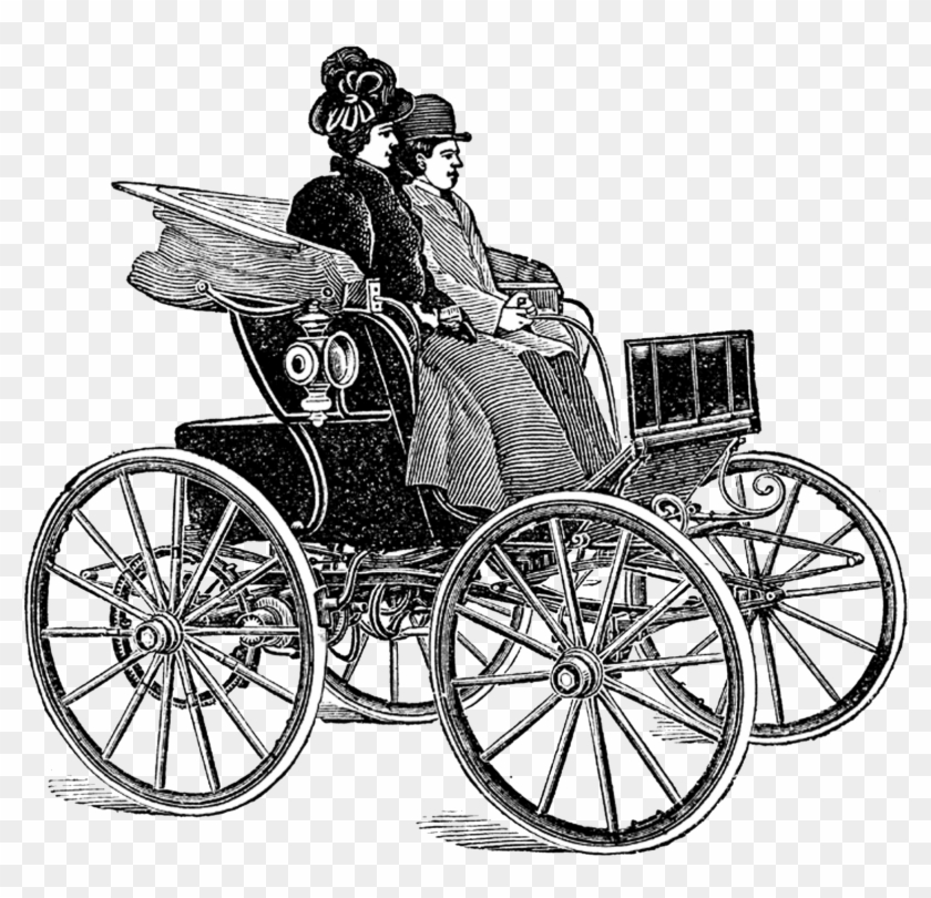 vintage-very-old-car-carriage-vintage-drawing-hd-png-download