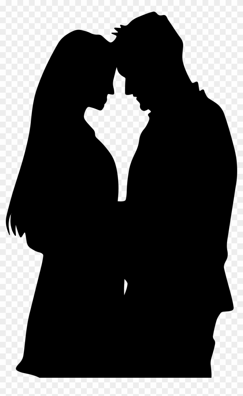 Romance Film Silhouette Couple Drawing - Love Couple Sketch Black ...