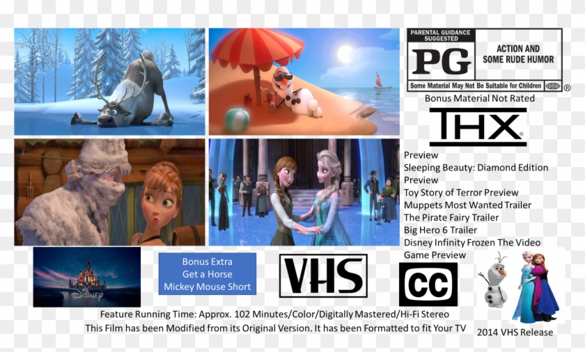 Frozen Vhs Full Screen Frozen Vhs Hd Png Download 1974x1125