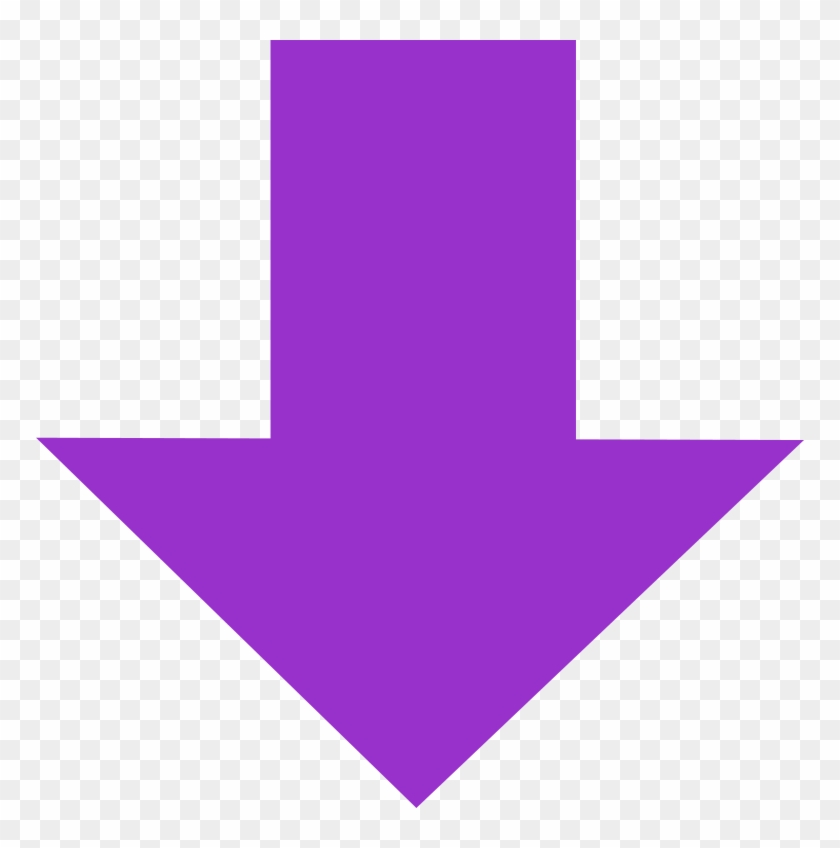 Purple Arrow Down - Purple Arrow Pointing Down, HD Png Download ...