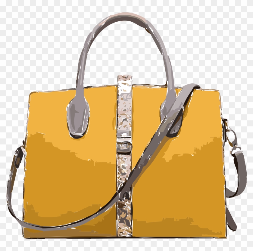 This Free Icons Png Design Of Yellow Leather Handbag, Transparent Png ...
