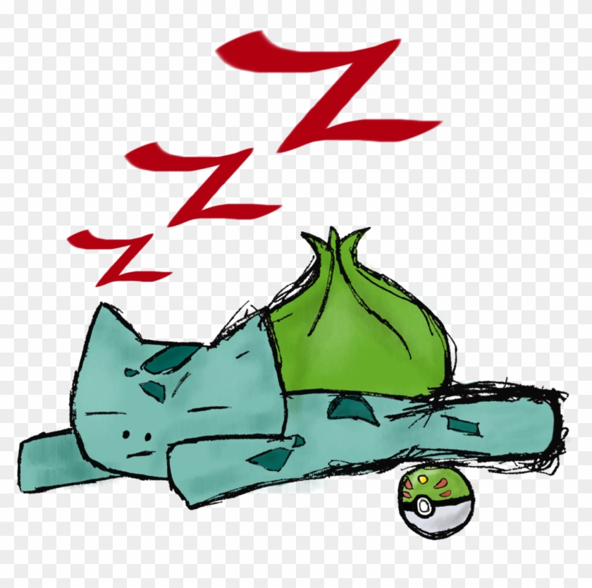 sleeping bulbasaur pillow