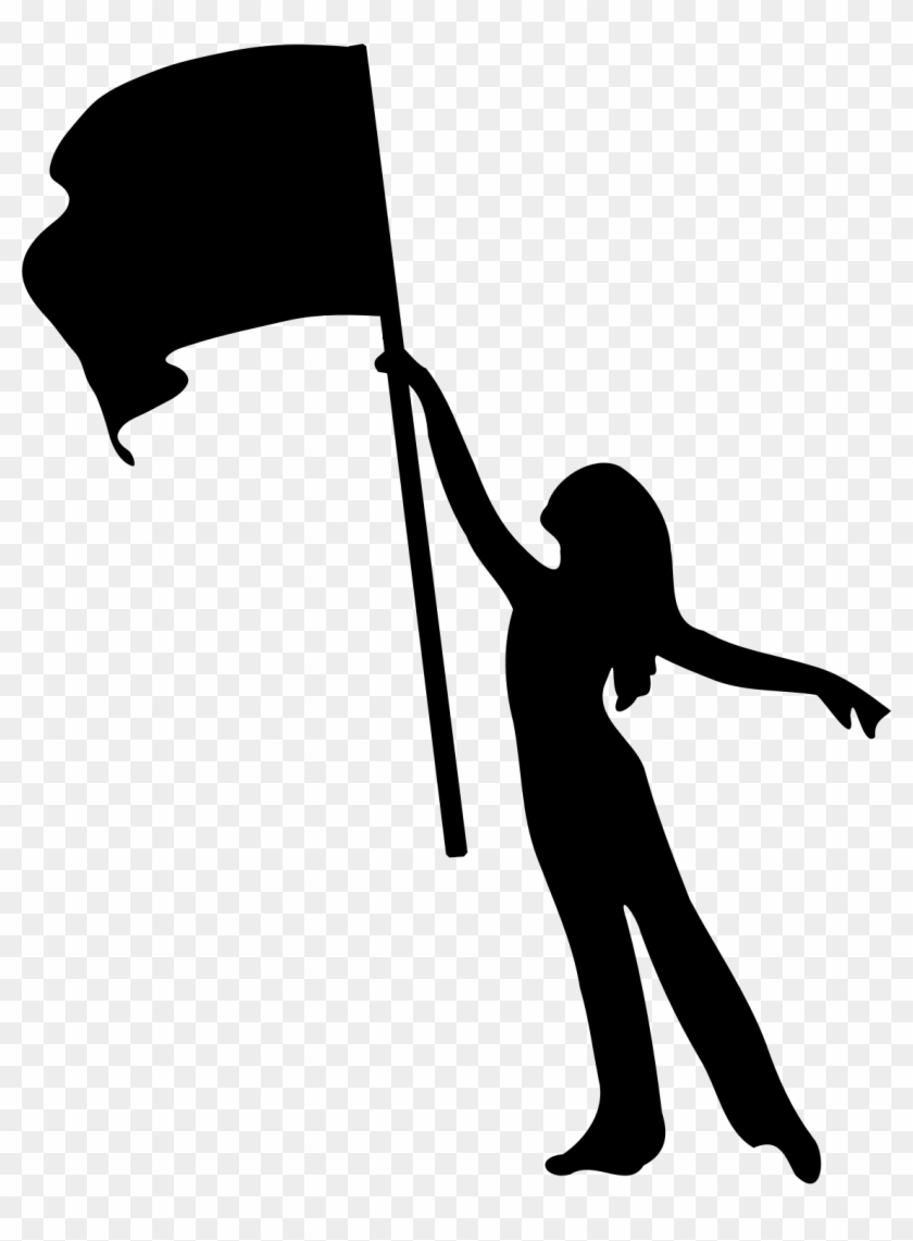 flag rifle colorguard clipart