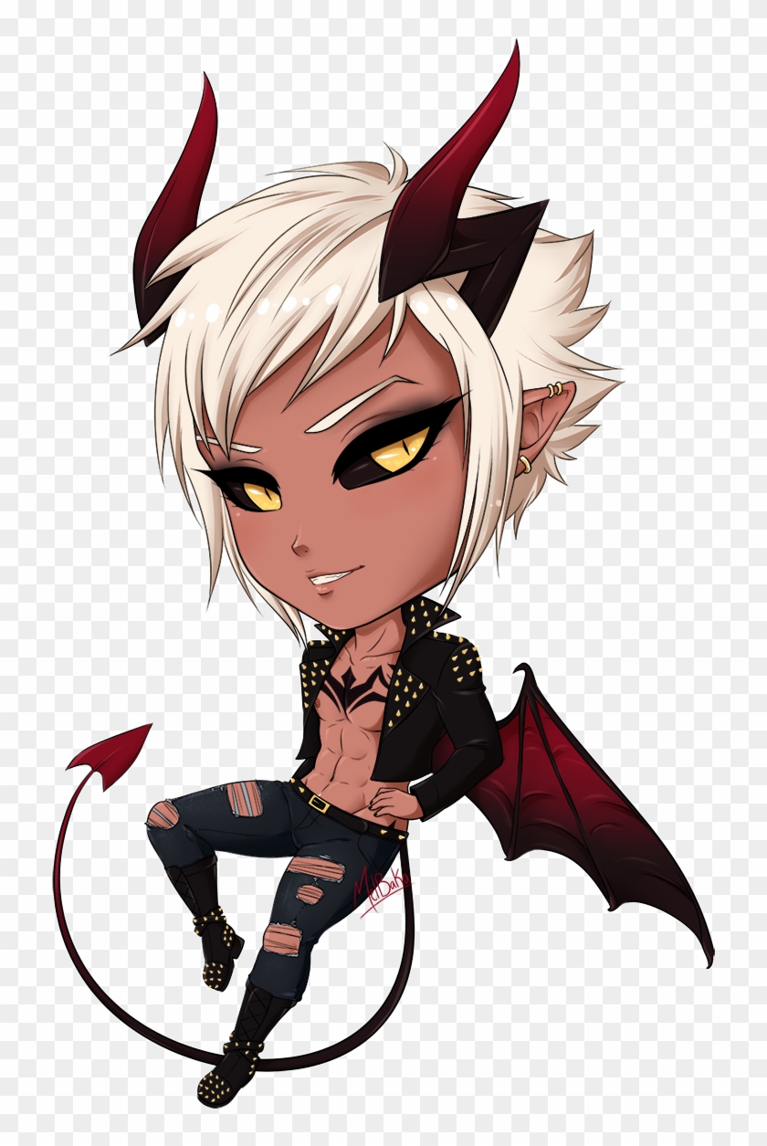 AI Art Generator Anime boy with grey hair and demon horns red eyes and a  black and red kimono