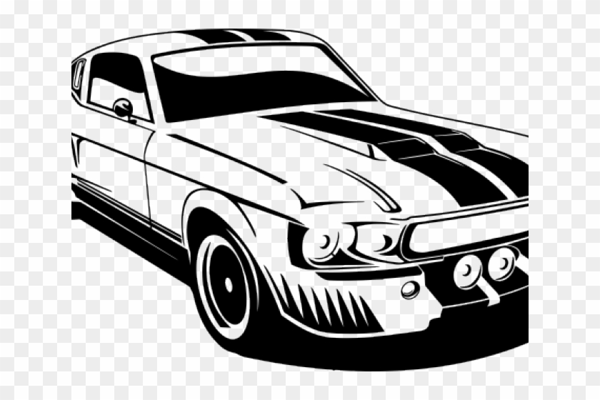 Classic Car Clipart Muscle Car - Ford Mustang Clip Art, HD Png Download ...