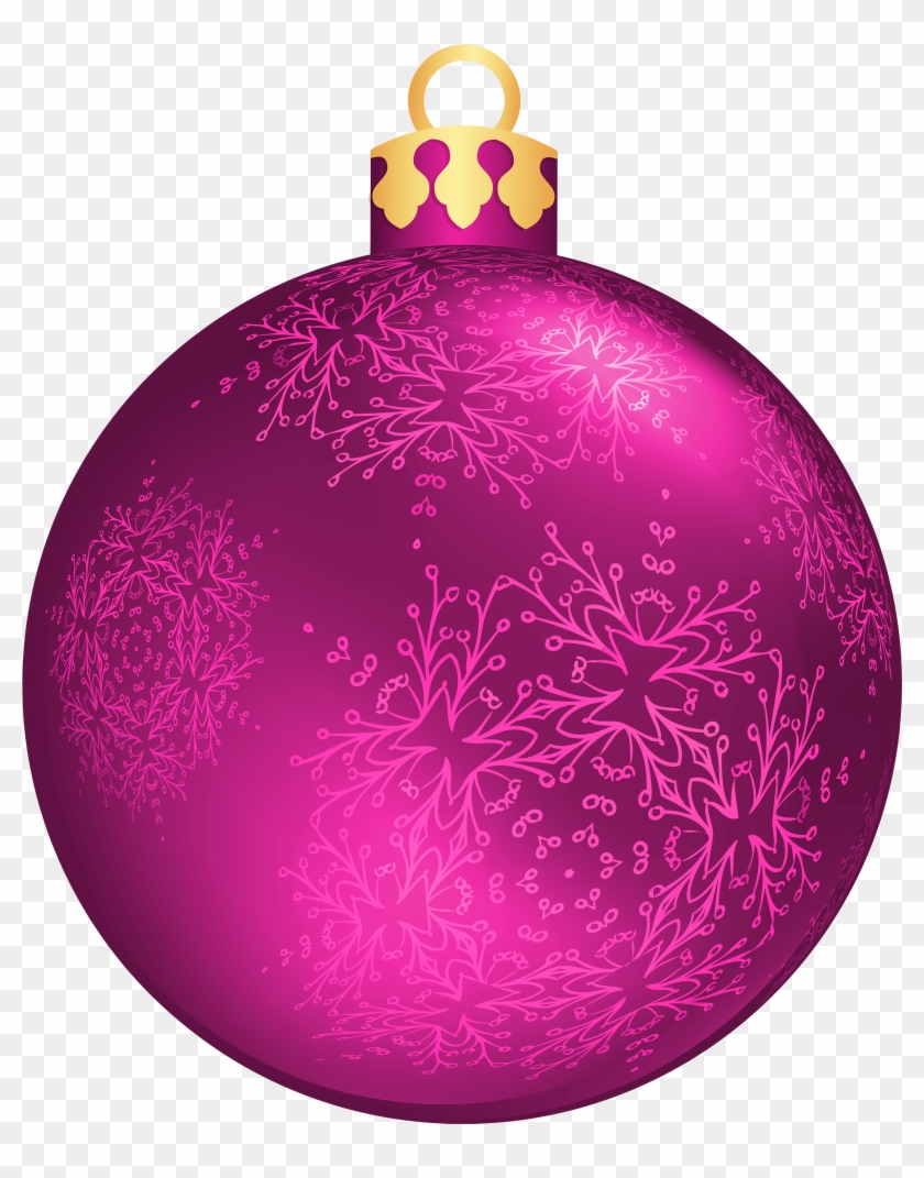 Pink Christmas Ball Png Clipart - Christmas Ornament Ball Png ...