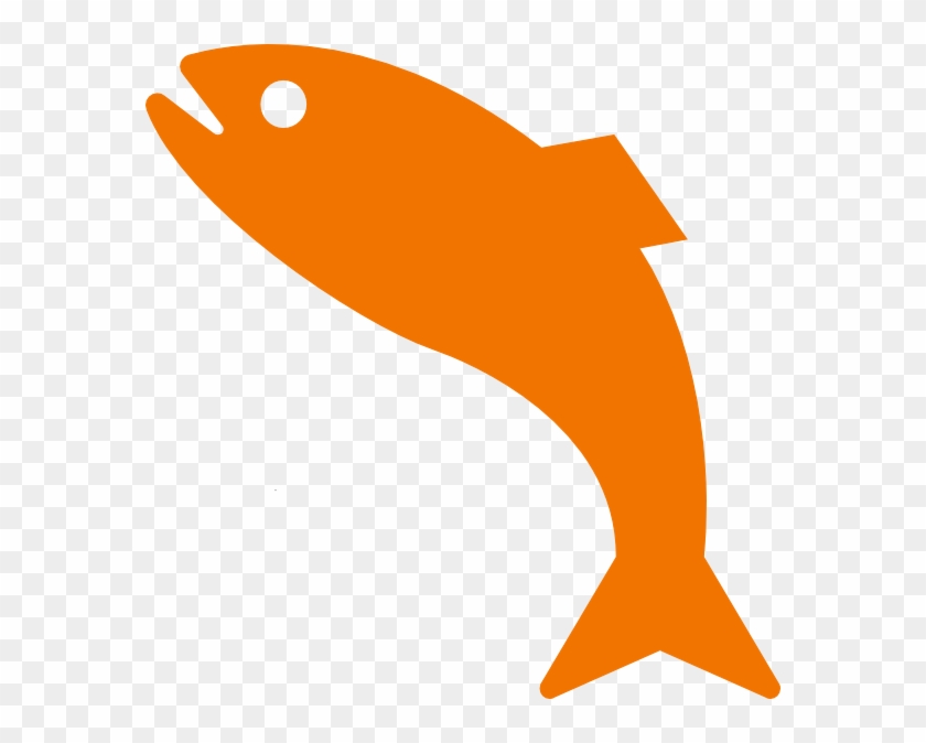 How To Set Use Orange Jumping Fish Svg Vector Hd Png Download 576x594 1534817 Pngfind