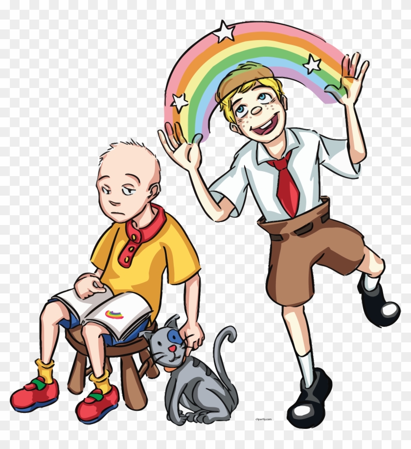 Caillou And Spongebob Human Clipart Png Ya Ready Kids Transparent Png 3262x3413 Pngfind
