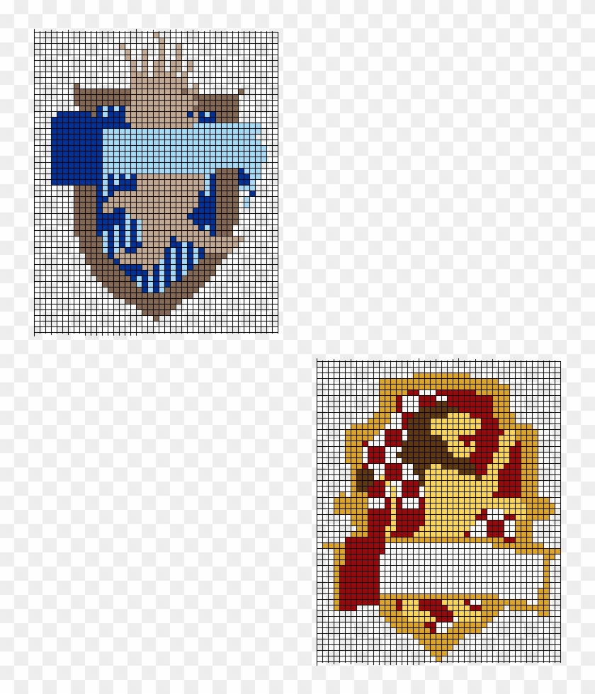 Gryffindor And Ravenclaw House Sheilds - Cross-stitch, HD Png Download ...