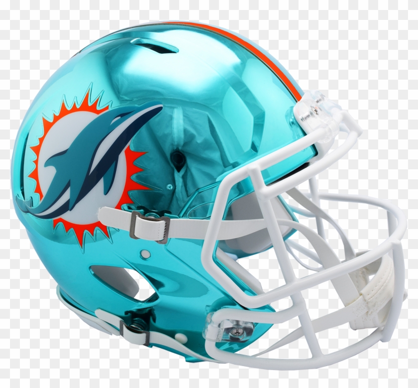 miami dolphins chrome helmet