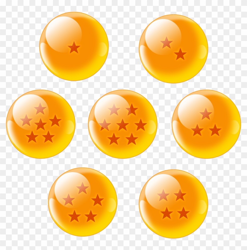 Dragon Ball Z Clipart Star - 7 Dragon Balls Png, Transparent Png