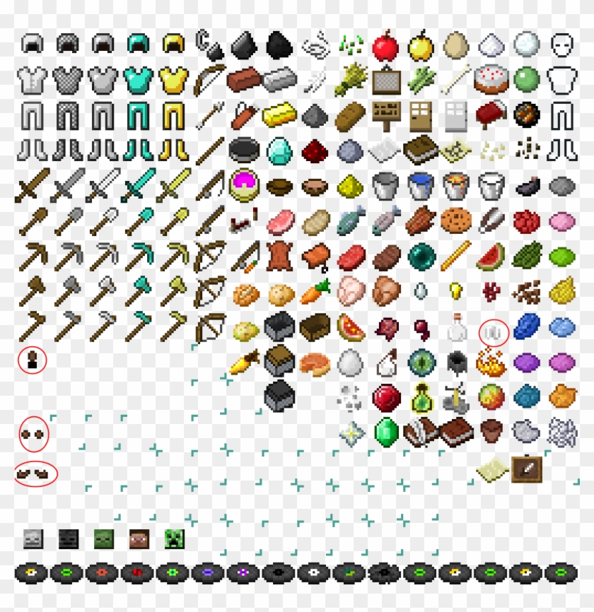 minecraft default item textures