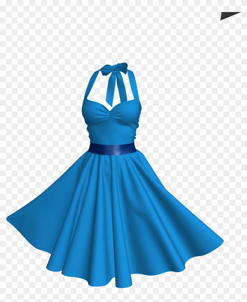 Blue Women Dress Clothes Hd Image - Blue Dress Png, Transparent