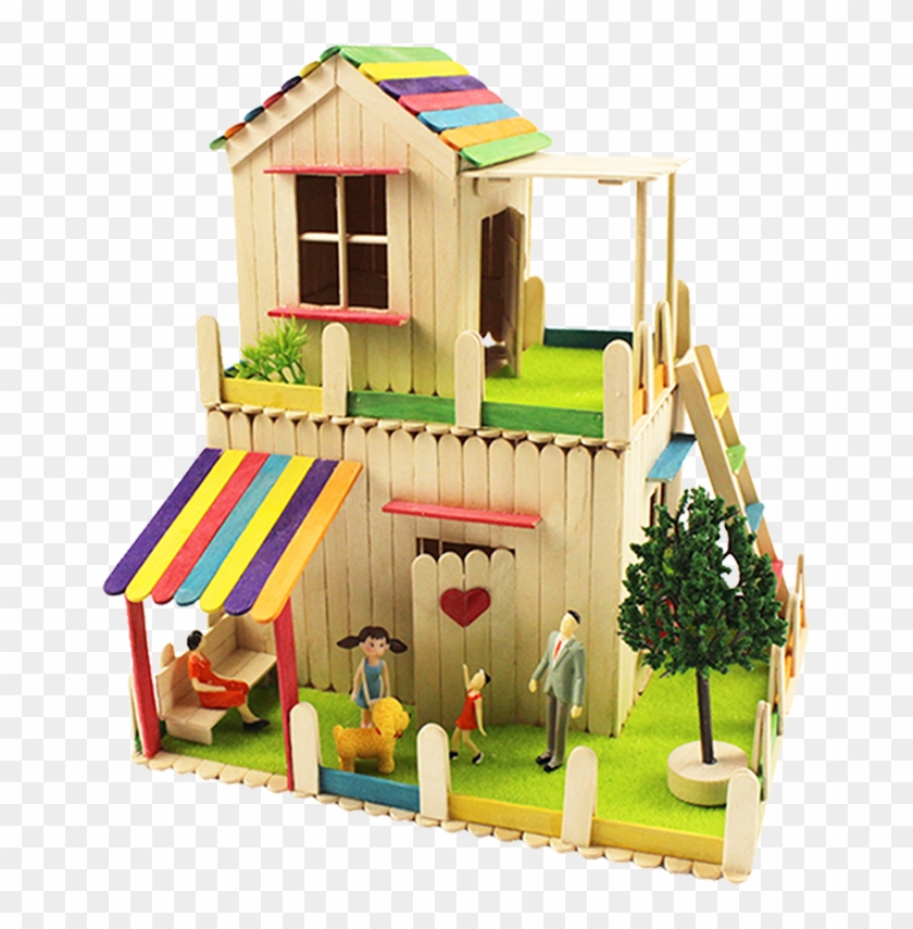 Ice Cream Bar Handmade Material Popsicle Stick Diy Dollhouse Hd Png Download 800x800 1604093 Pngfind