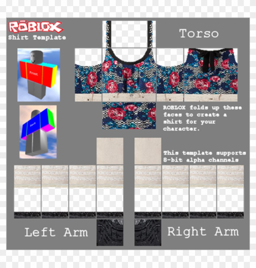 Aesthetic Roblox Shirt Template Girls - Roblox Template Shirt Png