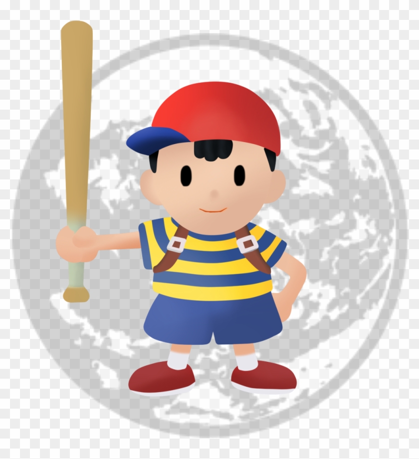 Ness Smash Bros Earthbound Logo Hd Png Download 1145x1278