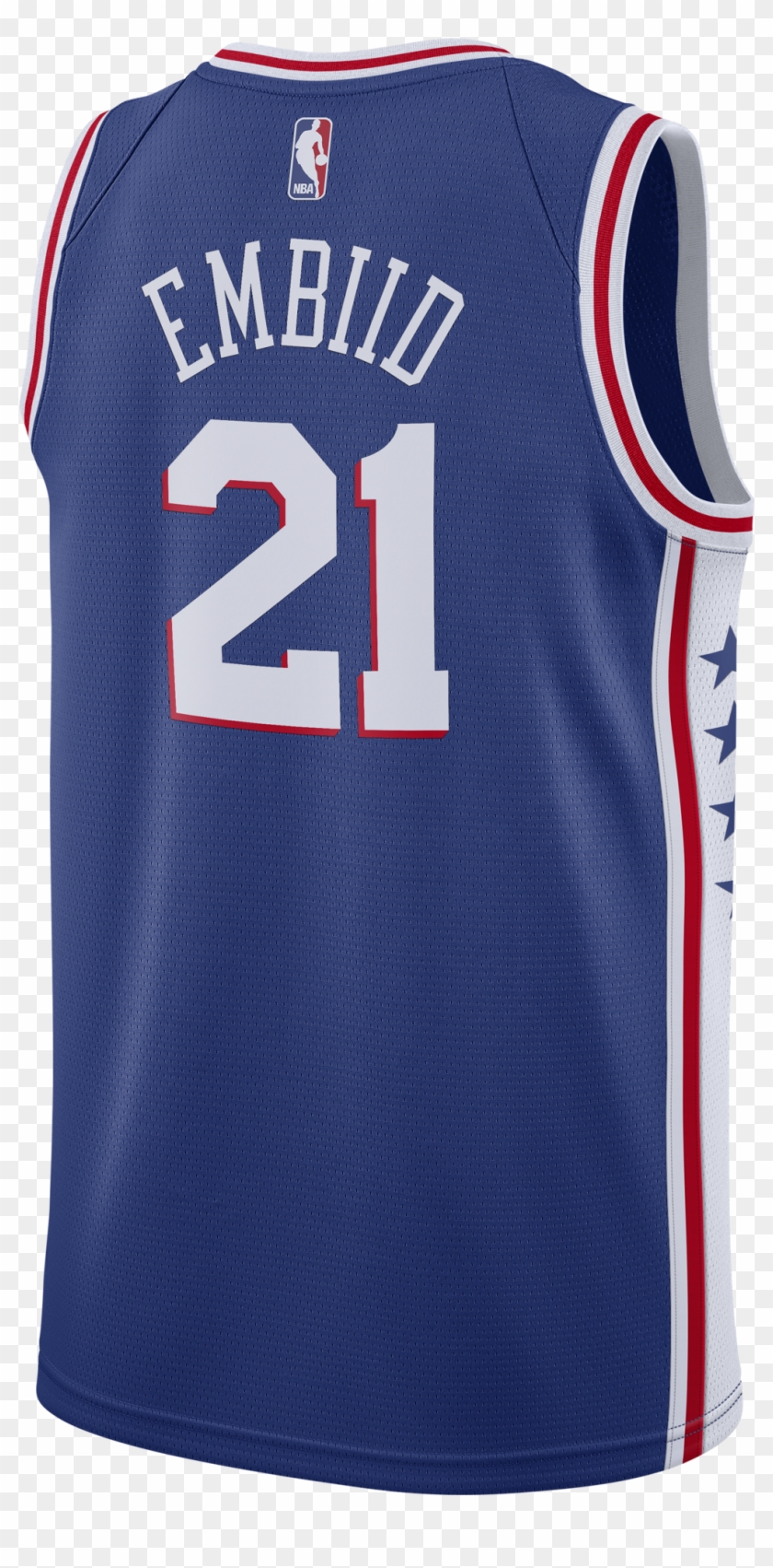 Philadelphia 76ers Men's Blue Joel Embiid Swingman - Sports Jersey, HD ...