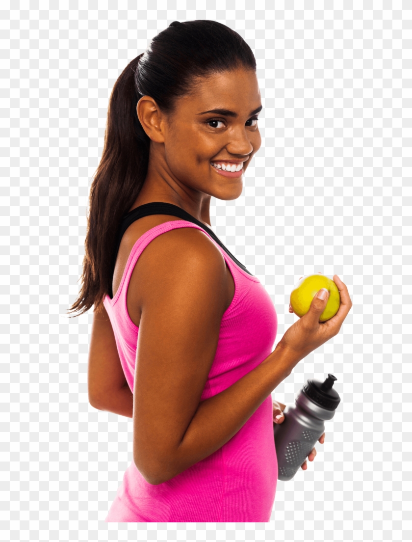 Fitness Girl Png - Girl Exercise Png, Transparent Png - 599x1024