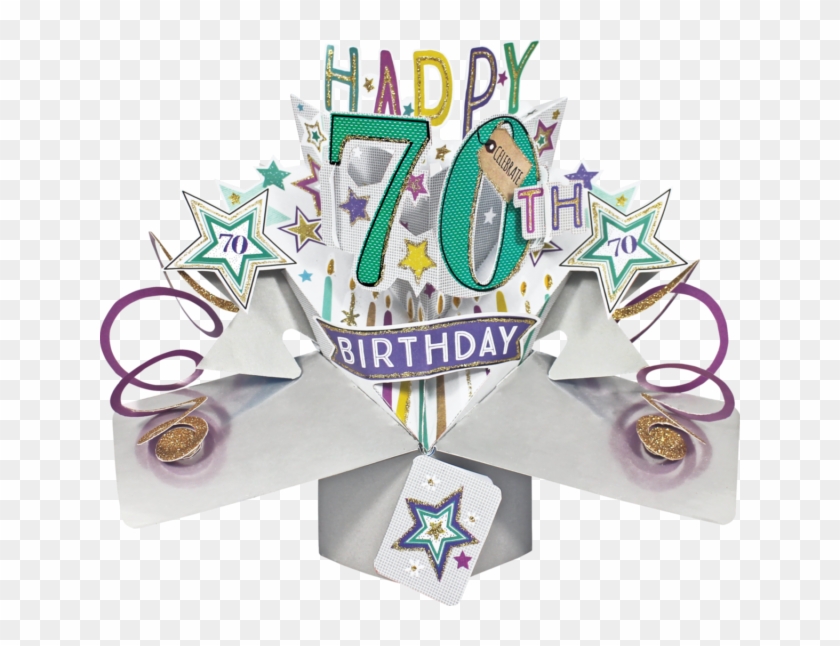 70th Birthday 3d Pop Up Card By Second Nature Happy 80th Birthday Uncle Hd Png Download 640x566 Pngfind