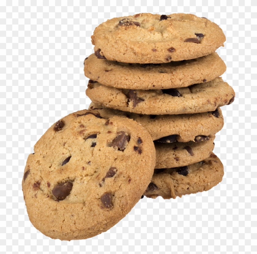Chocolate Chip Cookies Stacked On Top Of One Another Chocolate