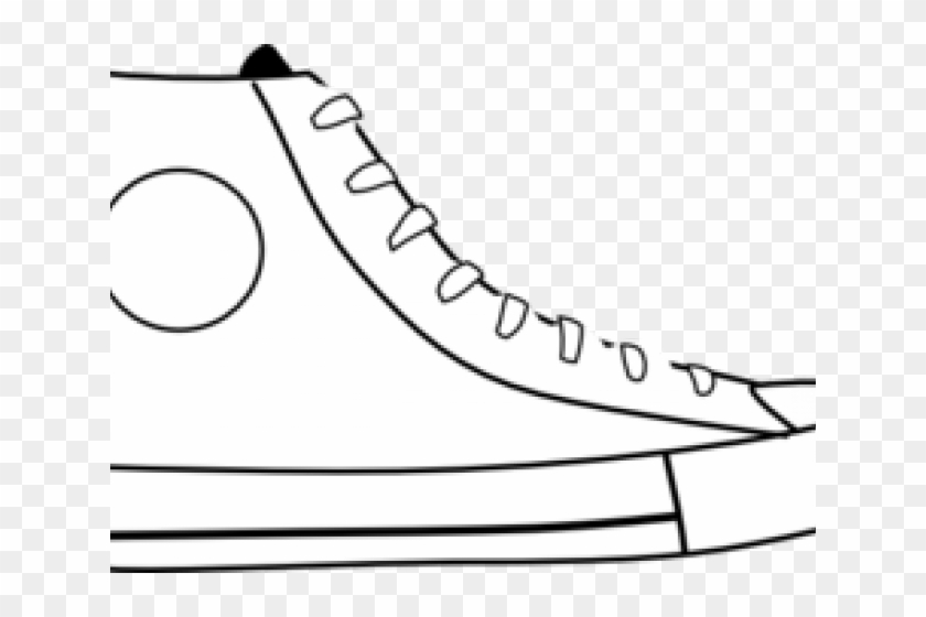 Download Converse Clipart Black And White For Free - Shoe Outline ...