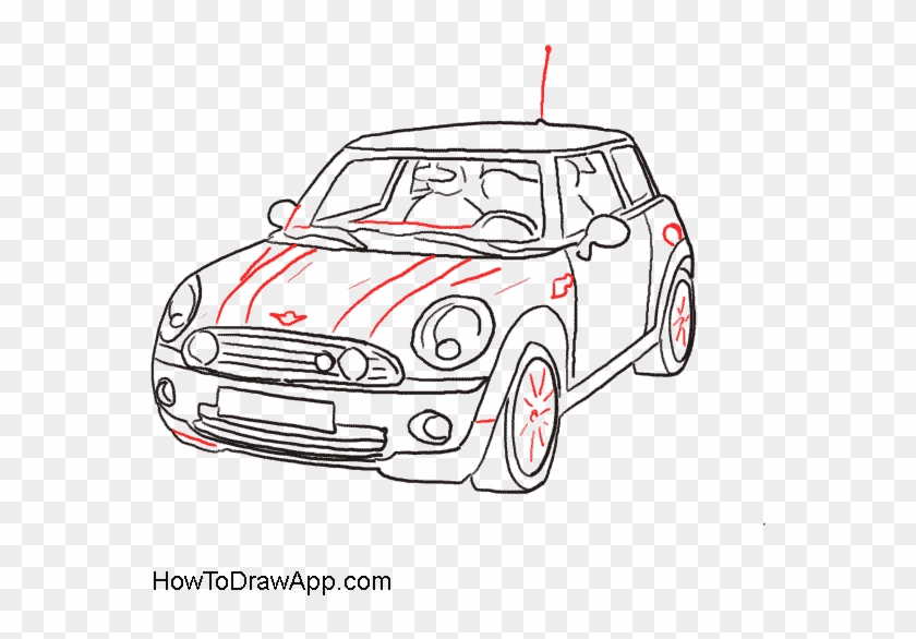Car side view line drawing vector hires stock photography and images   Alamy