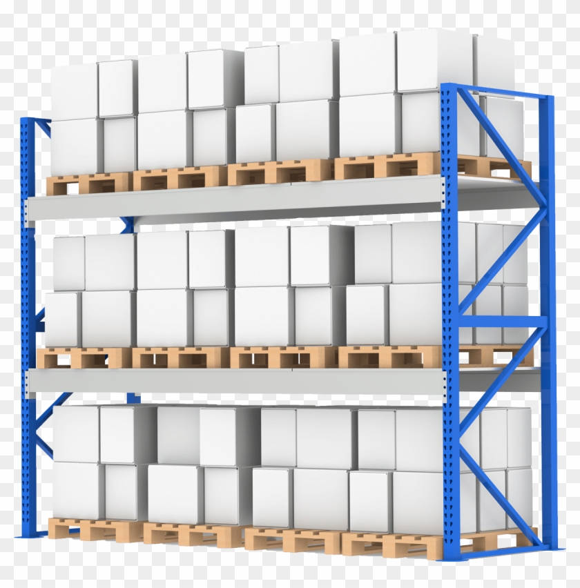 Industrial Rack Shelving By Power Machinery - Warehouse Shelves, HD Png