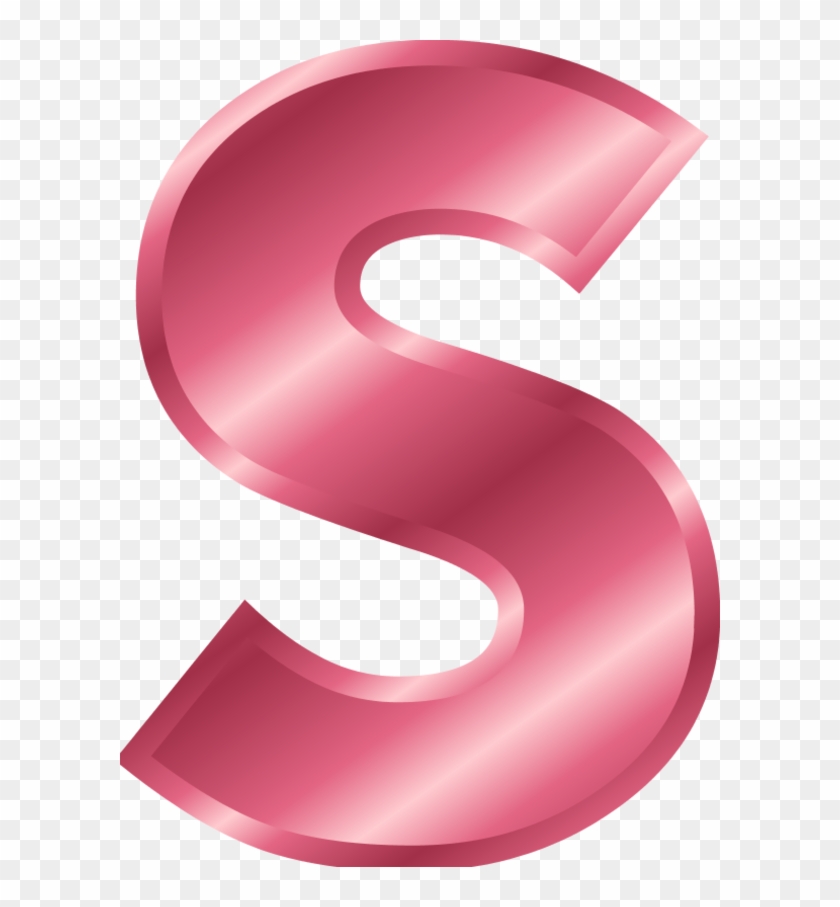 the letter s in pink