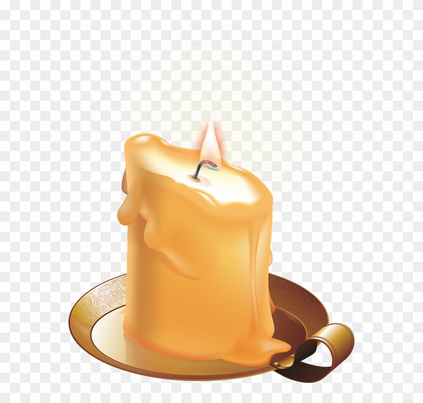 melting candle wax clipart