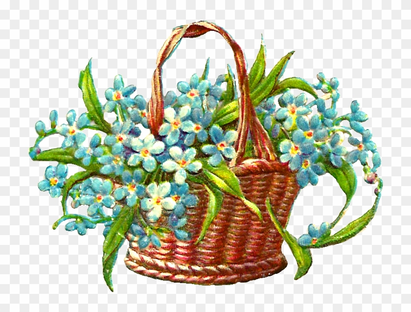 flower basket clip art