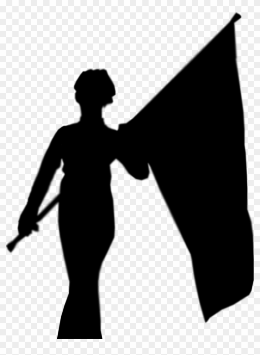 Download Marching Band Color Guard Color Guard Flag Silhouette Hd Png Download 1306x1716 1769884 Pngfind