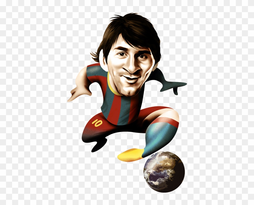 600 X 600 21 - Caricatura De Messi Barca, HD Png Download ...