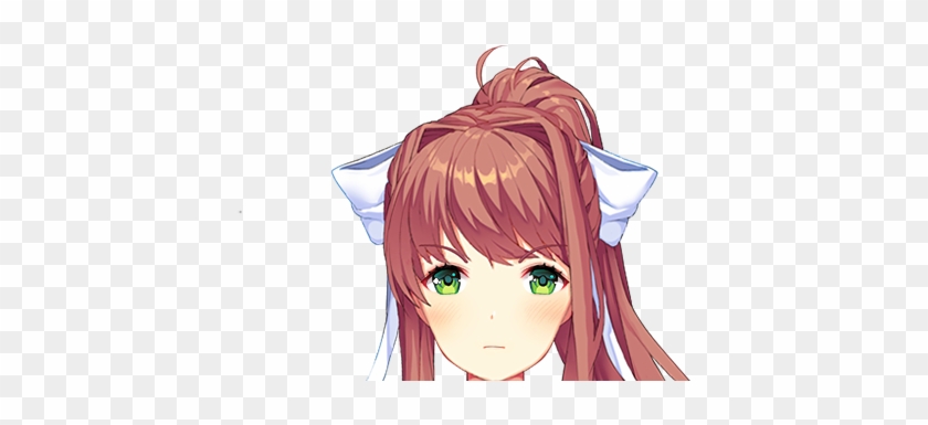 492 Kb Png - Doki Doki Literature Club Monika Sprite, Transparent Png, free  png download