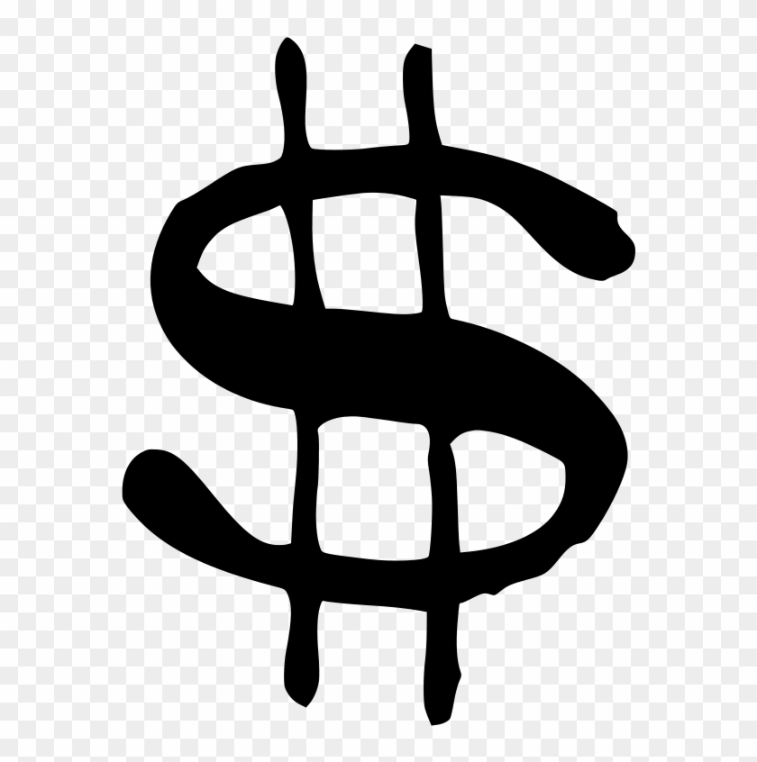 United states dollar sign pencil sketch Royalty Free Vector