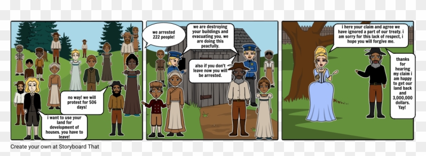 Bastion Point Protest - Comics, HD Png Download - 1164x385(#187858 ...