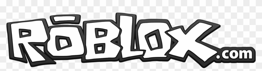 Black Roblox Logo White