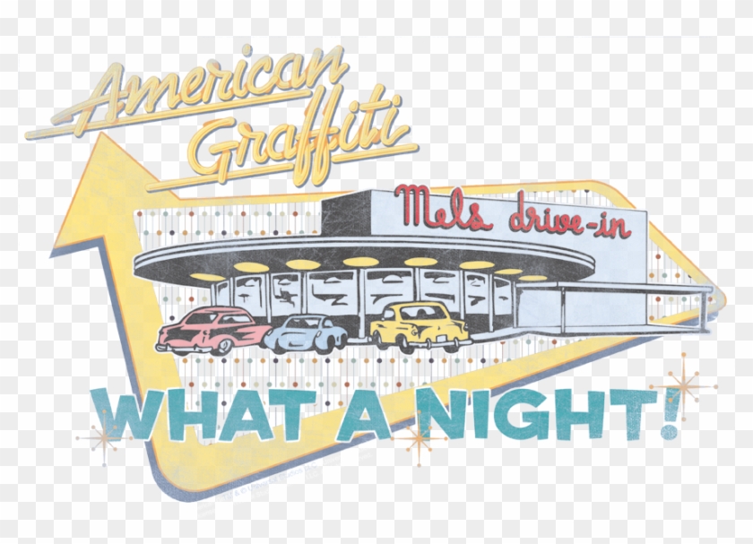 American Graffiti Mels Drive In Women S T Shirt Juniors American Grafitti Mel S Drive Hd Png Download 877x592 Pngfind