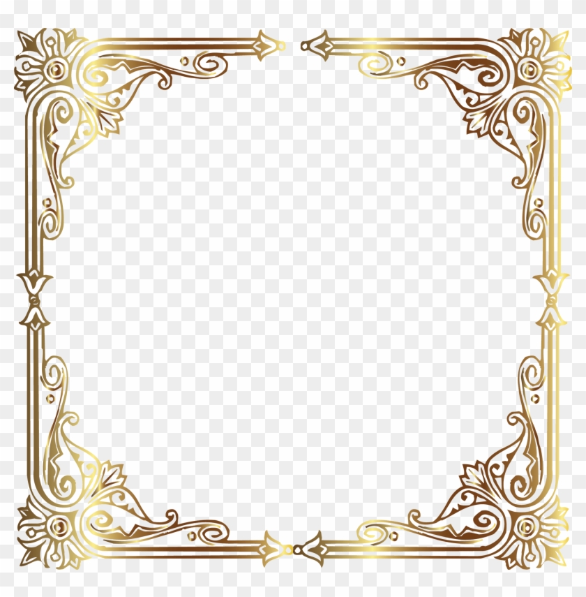 Antique Gold Frame Png