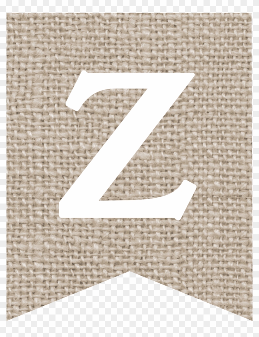 burlap banner printable alphabet z hd png download 1000x1250 1872046 pngfind